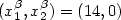 (x_1^{\beta},x_2^{\beta})=(14,0)
