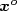 \boldsymbol{x^o}