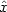 \hat{x}