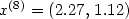 x^{(8)} = (2.27,\,1.12)