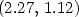 (2.27,\,1.12)