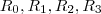 R_0, R_1, R_2, R_3
