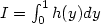 I = \int_{0}^{1}h(y)dy