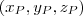 (x_P, y_P, z_P )