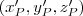 (x'_P, y'_P, z'_P )